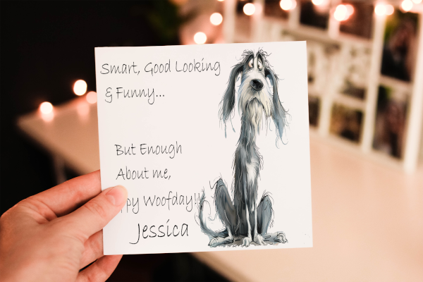 Shaggy Dog birthday card